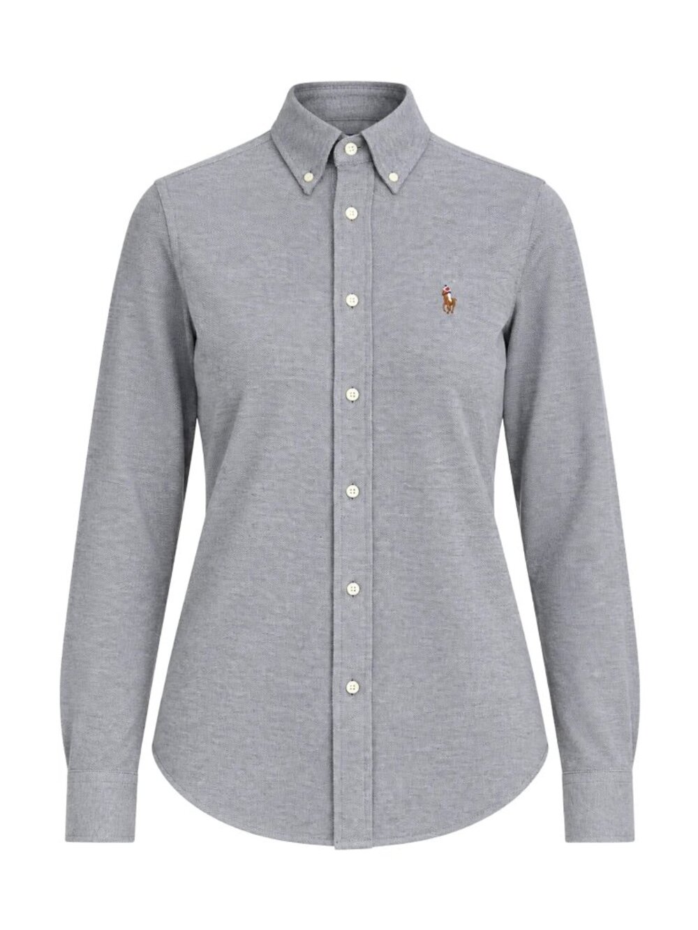 Ralph Lauren Women Slim Fit Knit Cotton Oxford Shirt - XS